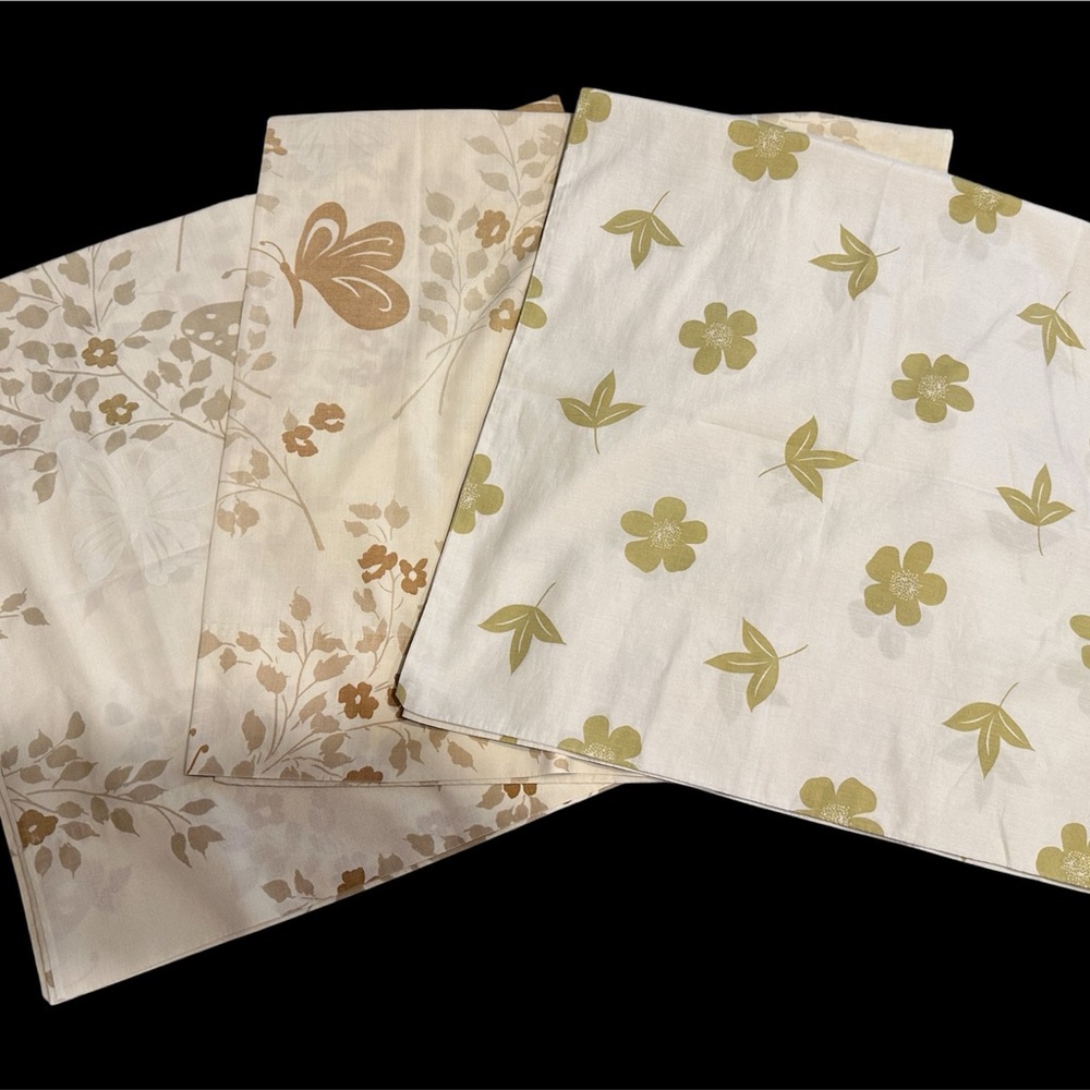 Hollywood Regency MCM vintage KING size pillowcases